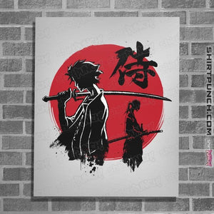 Daily_Deal_Shirts Posters / 4"x6" / White Mugen And Jin Sumi-e