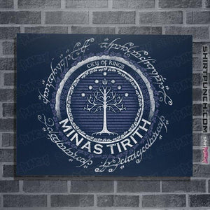 Shirts Posters / 4"x6" / Navy Minas Tirith