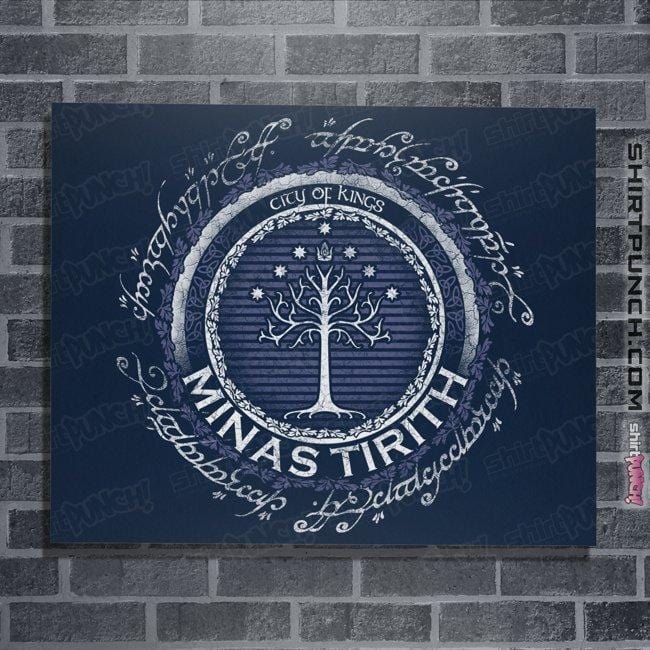 Shirts Posters / 4"x6" / Navy Minas Tirith
