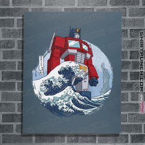 Secret_Shirts Posters / 4"x6" / Indigo Blue Optimus Wave