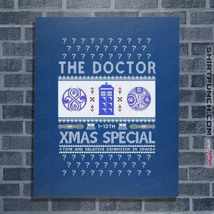 Shirts Posters / 4"x6" / Royal Blue Doctor Ugly Sweater