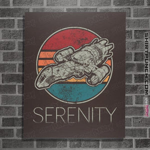 Shirts Posters / 4"x6" / Dark Chocolate Vintage Serenity