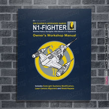 Load image into Gallery viewer, Daily_Deal_Shirts Posters / 4&quot;x6&quot; / Navy N1 Fighter Manual
