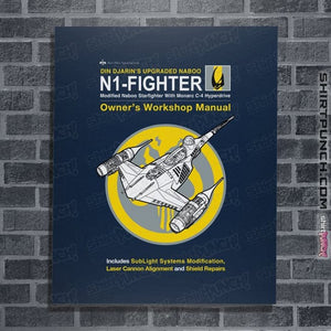Daily_Deal_Shirts Posters / 4"x6" / Navy N1 Fighter Manual
