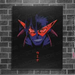 Daily_Deal_Shirts Posters / 4"x6" / Black Dai- Gurren Kamina