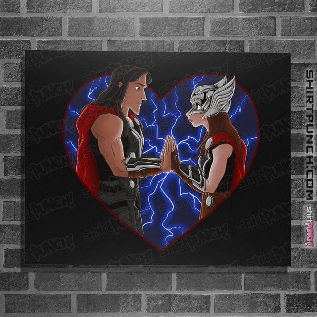Daily_Deal_Shirts Posters / 4"x6" / Black Thorzan And Jane