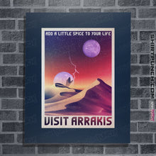 Load image into Gallery viewer, Shirts Posters / 4&quot;x6&quot; / Navy Visit Arrakis
