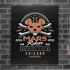 Daily_Deal_Shirts Posters / 4"x6" / Black Classic Mars Riders
