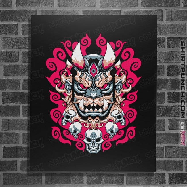Shirts Posters / 4"x6" / Black Oni Mask