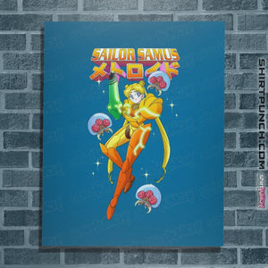 Shirts Posters / 4"x6" / Sapphire Sailor Samus Power Suit