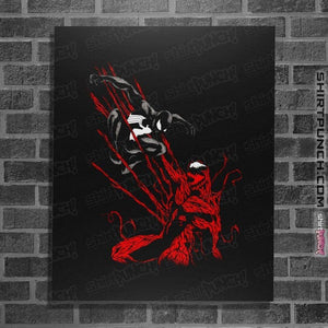 Shirts Posters / 4"x6" / Black Spider VS Carnage