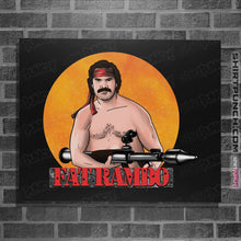 Load image into Gallery viewer, Shirts Posters / 4&quot;x6&quot; / Black Fat Rambo

