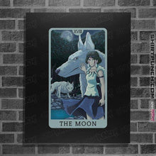 Load image into Gallery viewer, Daily_Deal_Shirts Posters / 4&quot;x6&quot; / Black Tarot Ghibli The Moon
