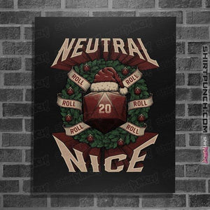 Shirts Posters / 4"x6" / Black Neutral Nice Christmas