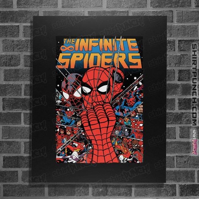 Secret_Shirts Posters / 4"x6" / Black The Infinite Spiders