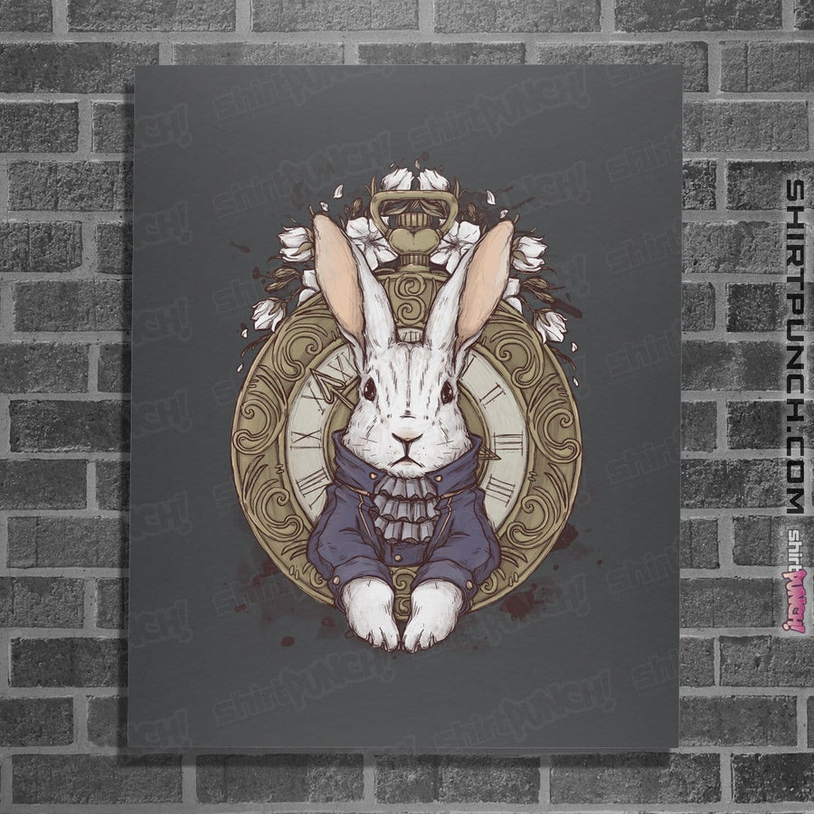 Shirts Posters / 4"x6" / Charcoal The White Rabbit