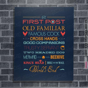 Secret_Shirts Posters / 4"x6" / Navy The Golden Mile