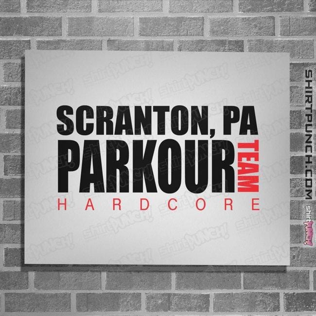 Shirts Posters / 4"x6" / White Parkour Team