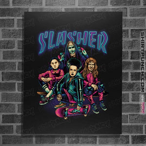 Daily_Deal_Shirts Posters / 4"x6" / Black Slasher Girls