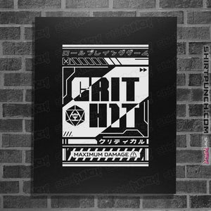 Shirts Posters / 4"x6" / Black Cyberpunk Critical Hit