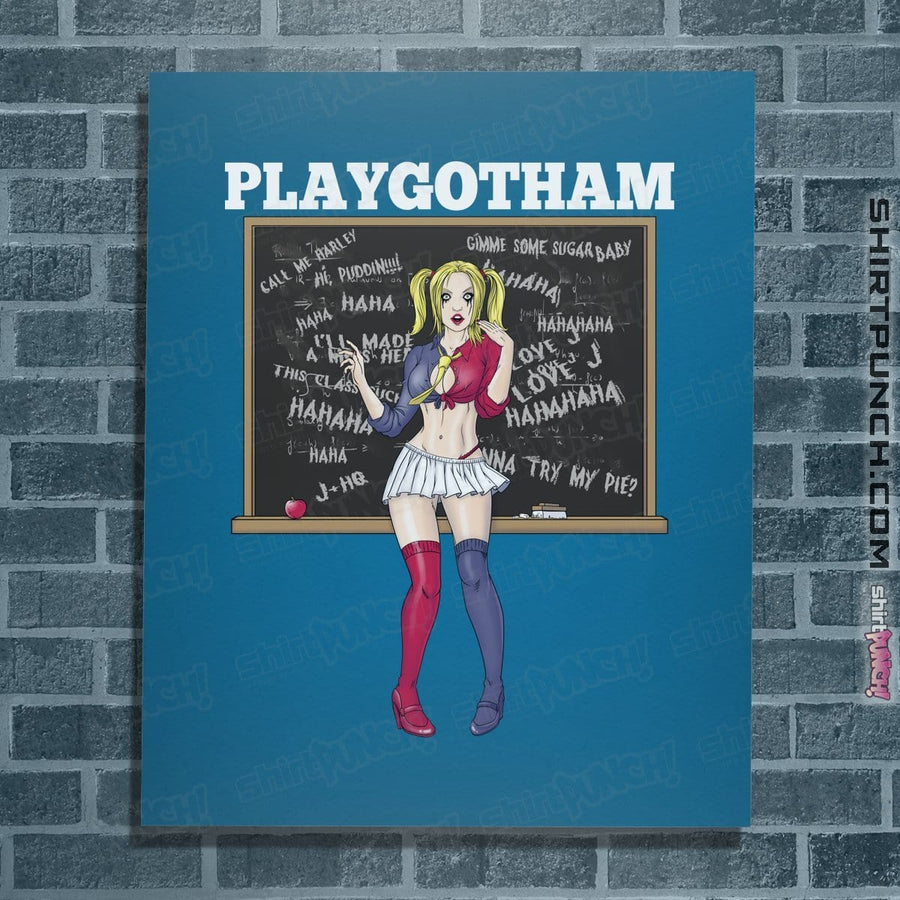 Shirts Posters / 4"x6" / Sapphire Playgotham Harley