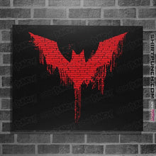 Load image into Gallery viewer, Daily_Deal_Shirts Posters / 4&quot;x6&quot; / Black Future Bat Graffiti
