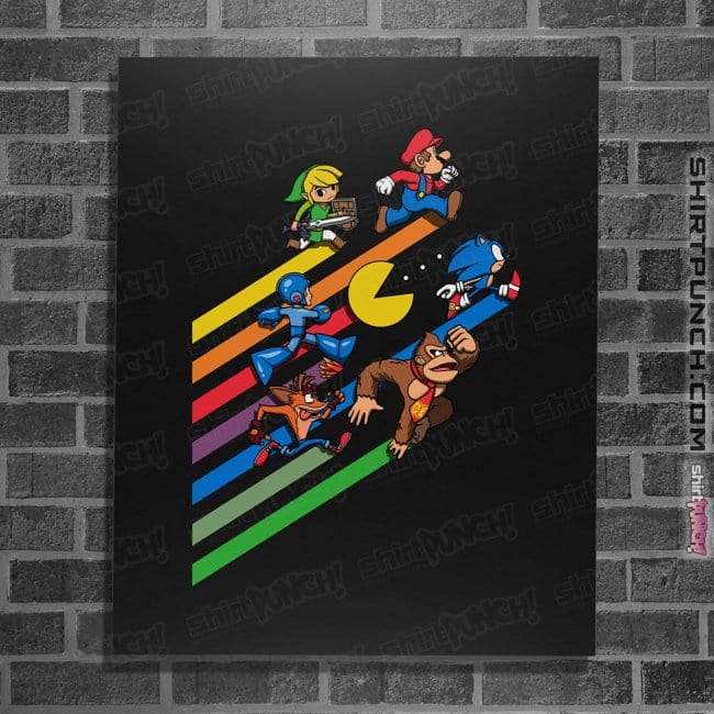 Daily_Deal_Shirts Posters / 4"x6" / Black High Score Streak