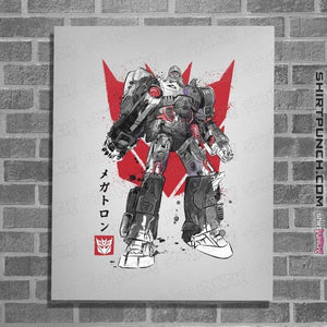 Daily_Deal_Shirts Posters / 4"x6" / White Destruction Sumi-e