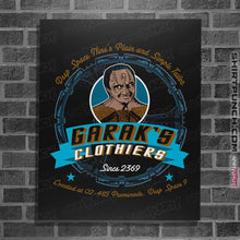 Load image into Gallery viewer, Shirts Posters / 4&quot;x6&quot; / Black Garak&#39;s Clothiers
