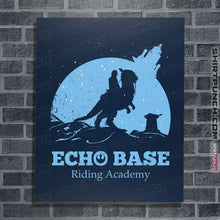 Load image into Gallery viewer, Daily_Deal_Shirts Posters / 4&quot;x6&quot; / Navy Echo Base Riding Academy
