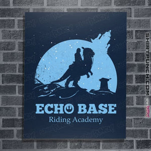 Daily_Deal_Shirts Posters / 4"x6" / Navy Echo Base Riding Academy