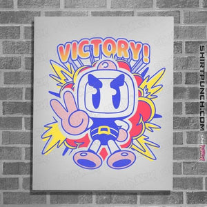 Shirts Posters / 4"x6" / White Bomber Victory