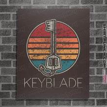 Load image into Gallery viewer, Shirts Posters / 4&quot;x6&quot; / Dark Chocolate Retro Keyblade
