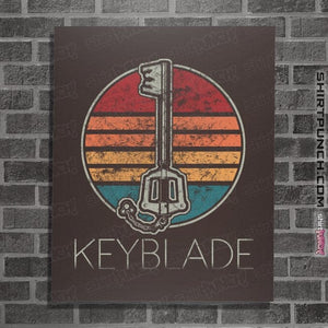 Shirts Posters / 4"x6" / Dark Chocolate Retro Keyblade