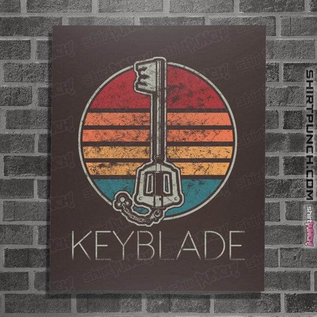 Shirts Posters / 4"x6" / Dark Chocolate Retro Keyblade
