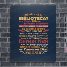 Load image into Gallery viewer, Shirts Posters / 4&quot;x6&quot; / Navy The Bibliotecas Rap
