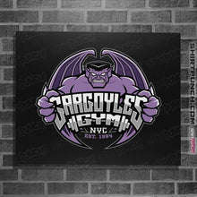 Load image into Gallery viewer, Secret_Shirts Posters / 4&quot;x6&quot; / Black Gargoyles Gym
