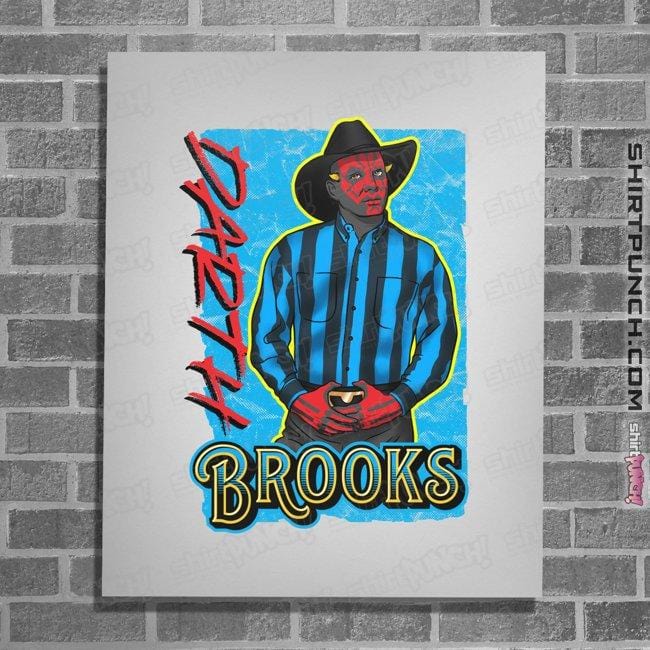 Shirts Posters / 4"x6" / White Darth Brooks