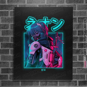 Shirts Posters / 4"x6" / Black Neon Zero