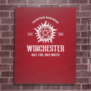Shirts Posters / 4"x6" / Red Winchester Hunting Business