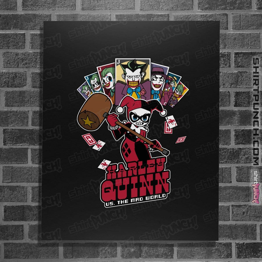 Shirts Posters / 4"x6" / Black Harley VS The Mad World
