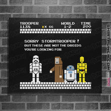Load image into Gallery viewer, Shirts Posters / 4&quot;x6&quot; / Black Sorry Trooper
