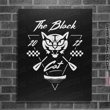 Load image into Gallery viewer, Shirts Posters / 4&quot;x6&quot; / Black The Black Cat Canoe
