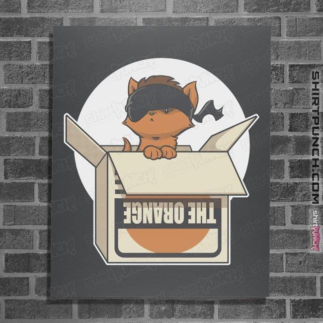 Shirts Posters / 4"x6" / Charcoal Sneaky Kitty