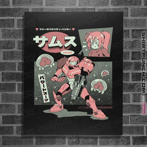 Daily_Deal_Shirts Posters / 4"x6" / Black Bounty Hunter From Space