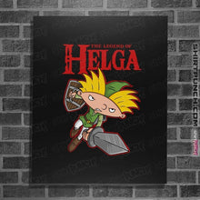 Load image into Gallery viewer, Daily_Deal_Shirts Posters / 4&quot;x6&quot; / Black The Legend Of Helga

