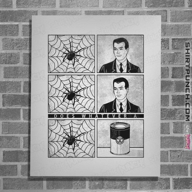 Secret_Shirts Posters / 4"x6" / White Spider Can