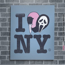 Load image into Gallery viewer, Daily_Deal_Shirts Posters / 4&quot;x6&quot; / Powder Blue Ghostface Loves NY
