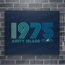 Load image into Gallery viewer, Secret_Shirts Posters / 4&quot;x6&quot; / Navy Amity Island 1975
