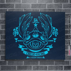 Shirts Posters / 4"x6" / Navy Mushroo Kingdom Racing